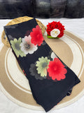 Georgette Beautiful Designer Printed Weightless Saree