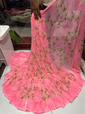Weightless Georgette Beautiful Printed Designer Saree