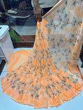 Weightless Georgette Beautiful Printed Designer Saree