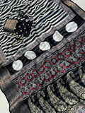 Jalpari Bollywood Jacquard Border Beautiful Colors Full Saree