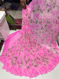 Weightless Georgette Beautiful Printed Designer Saree