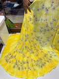 Weightless Georgette Beautiful Printed Designer Saree