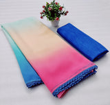 Alia Bhatt Special Multi colour Saree with Fancy Blouse (Limited Edition)