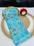 Beautiful Printed Designer Weightless Georgette Saree