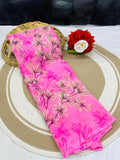 Beautiful Printed Designer Weightless Georgette Saree