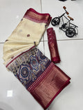 Jalpari Dola Sparkle Zari Jacquard Border Beautiful Colors Saree