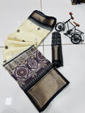 Jalpari Dola Sparkle Zari Jacquard Border Beautiful Colors Saree