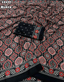 New Trending Gajji Silk Bollywood Designer Saree with Printed Pallu & Contrast Blouse