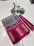 Jalpari Sparkle Zari Jacquard Border Beautiful Colors Full Saree
