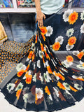 Designer Weightless Georgette Beautiful Printed Saree