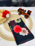 Beautiful Designer Printed Weightless Georgette Saree