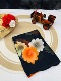 Beautiful Designer Printed Weightless Georgette Saree