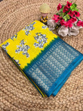 Dola Jequard Reco Sparkle Digital Flower Printed Beautiful Art Work Saree
