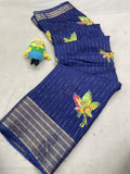 DOLA SILK SPARKLE ZARI PAAN PRINT WITH JACQUARD BODAR