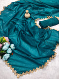Jalpari Chiffon Golden Shining Sequnce lace Pattern in limited edition Saree