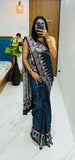 Bollywood Pure Japan Crape Silk & Gajji Silk Bollywood Saree with Printed Blouse