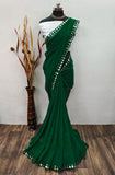 Trendy Women's Brasso Chiffon Saree