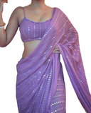 Trendy Women's Chiffon Georgette Embroidered Daily Wear Georgette Saree