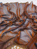 Jalpari Fendy Plain crush with super hit gum Val-Moti lace Pattern in limited edition Saree