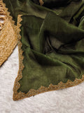 Jalpari New Lunch Plain crush Fendy super hot gum Val-Moti lace Pattern in limited edition Saree