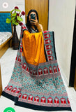 Bollywood Pure Japan Crape Silk & Gajji Silk Bollywood Saree with Printed Blouse