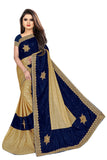 Velvet & Lycra Blend Saree Diamond Border Saree