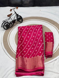 Leriya Printed Marshmallow Soft Silk Saree With Beautiful Print Design
