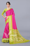 Trendy Women's Chanderi Silk Jaqurd Digital Print Border Daily Wear Printed Saree with Blouse Piece