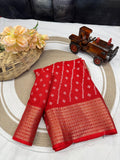 Bandhni Leriya Printed Marshmallow Soft Silk Saree With Beautiful Print Design