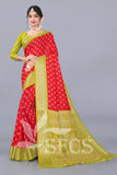 Trendy Women's Chanderi Silk Jaqurd Digital Print Border Daily Wear Printed Saree with Blouse Piece