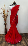 Trendy Women's Brasso Chiffon Saree