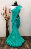 Trendy Women's Brasso Chiffon Saree
