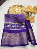 DOLA SILK SPARKLE ZARI BANDHNI PATOLA PRINT JAQURD BODAR