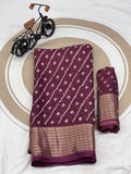 Leriya Printed Marshmallow Soft Silk Saree With Beautiful Print Design
