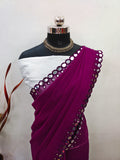 Trendy Women's Daily Wear Georgette Saree