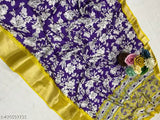 Dola Jequard Warli Digital printed Sequnce Border Colour saree with Warli printed beautiful Pallu And Blouse