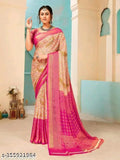 Brasso Chiffon Saree with Blouse Piece